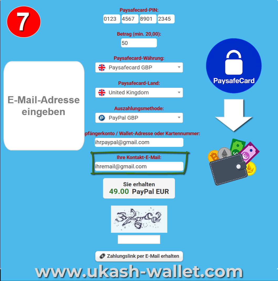 E-Mail-Adresse eingeben