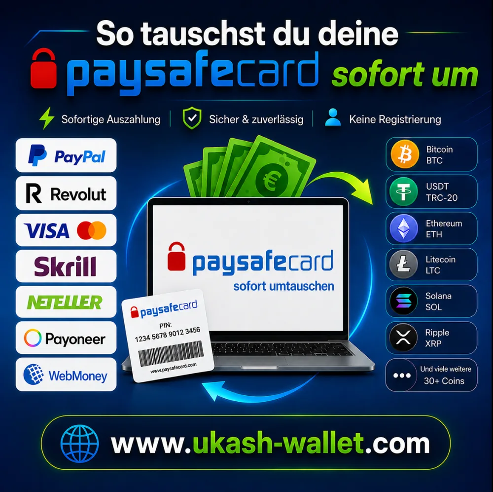 So tauschst du deine Paysafecard sofort um