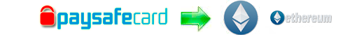 Wechselkurse Paysafecard zu Ethereum, Paysafecard zu ETH.