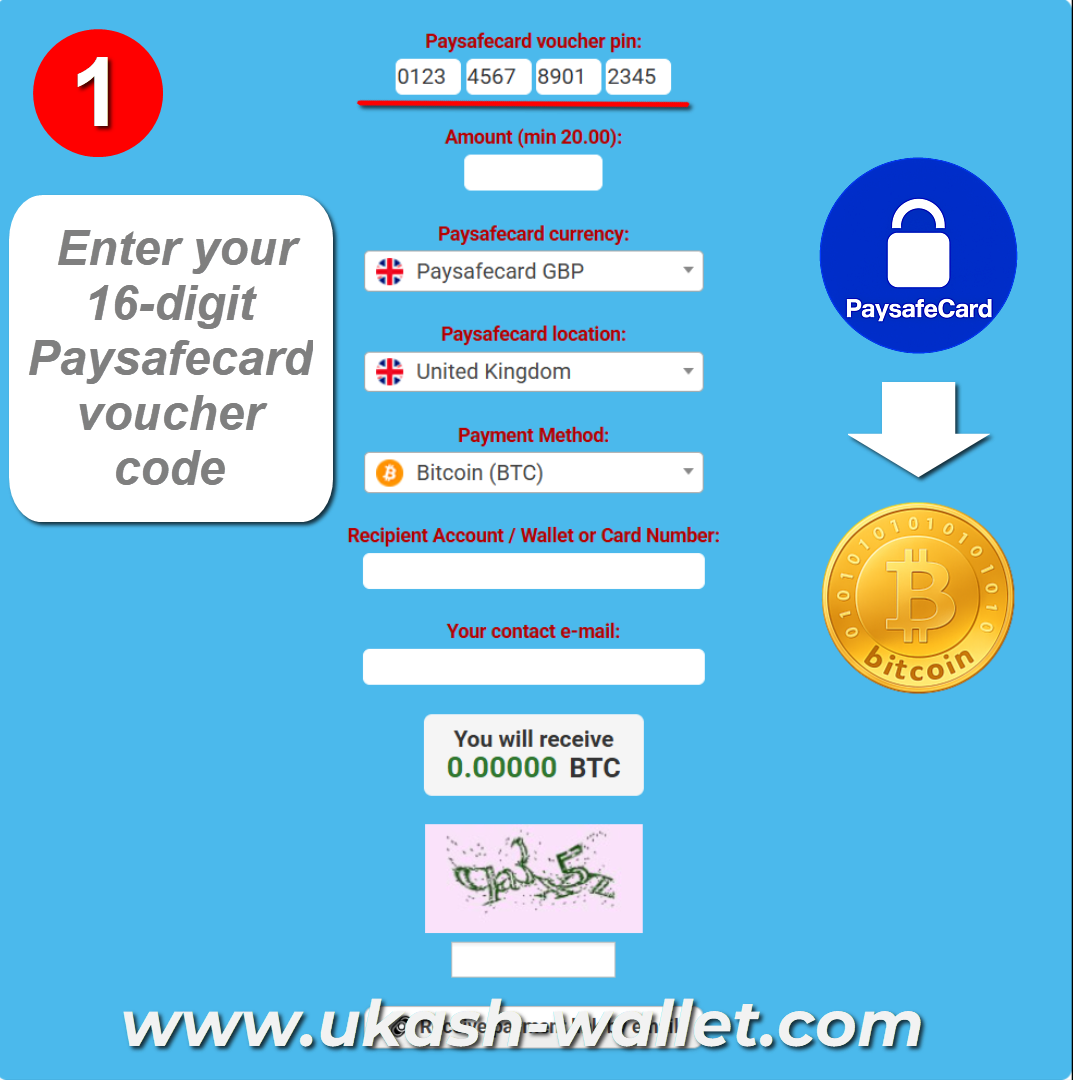 Enter Your Paysafecard Code