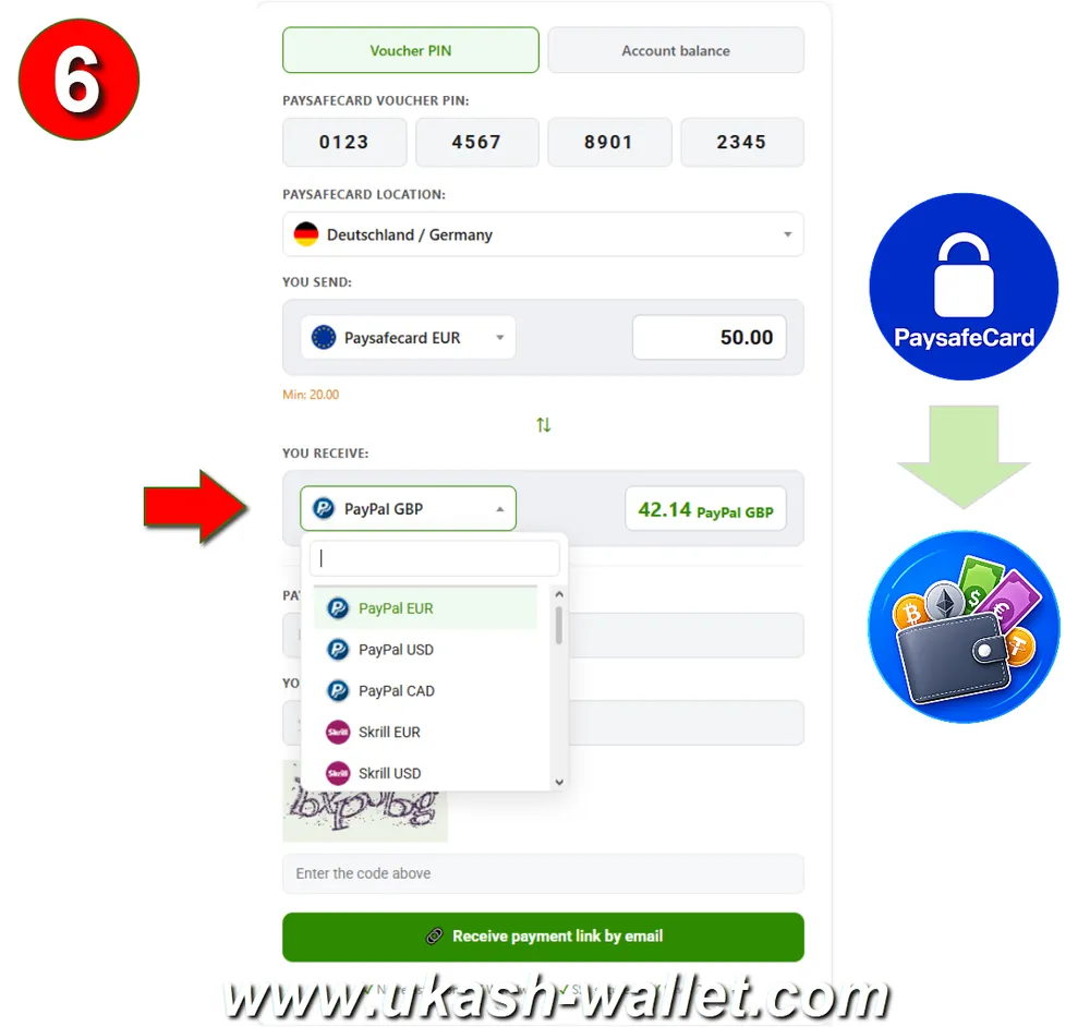 Choose your preferred payout method