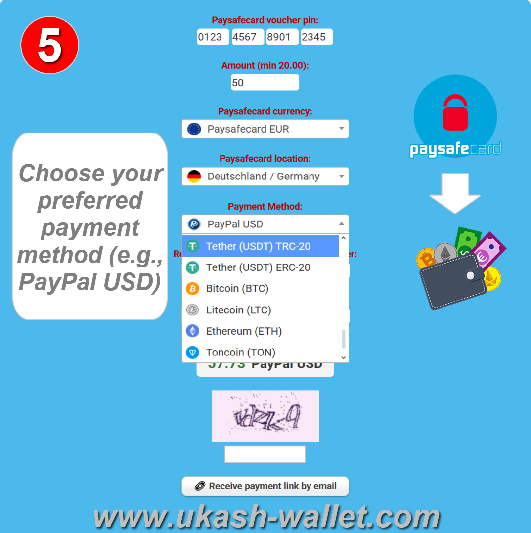 Choose your preferred payment method
