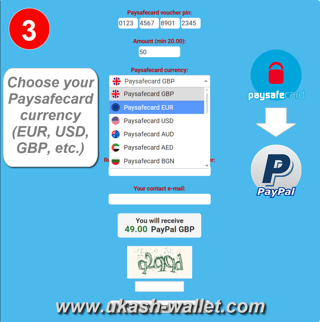 Select PSC Voucher Currency