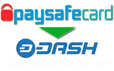 PaySafeCard to Dash exchange instantly.